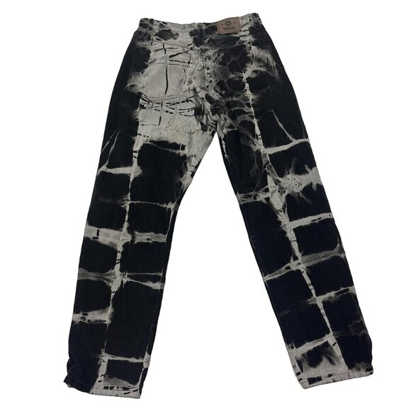 Vintage Wrangler Jeans Mens 30 x 31 Bleached Black Punk Grunge Indie Artsy - Picture 1 of 8